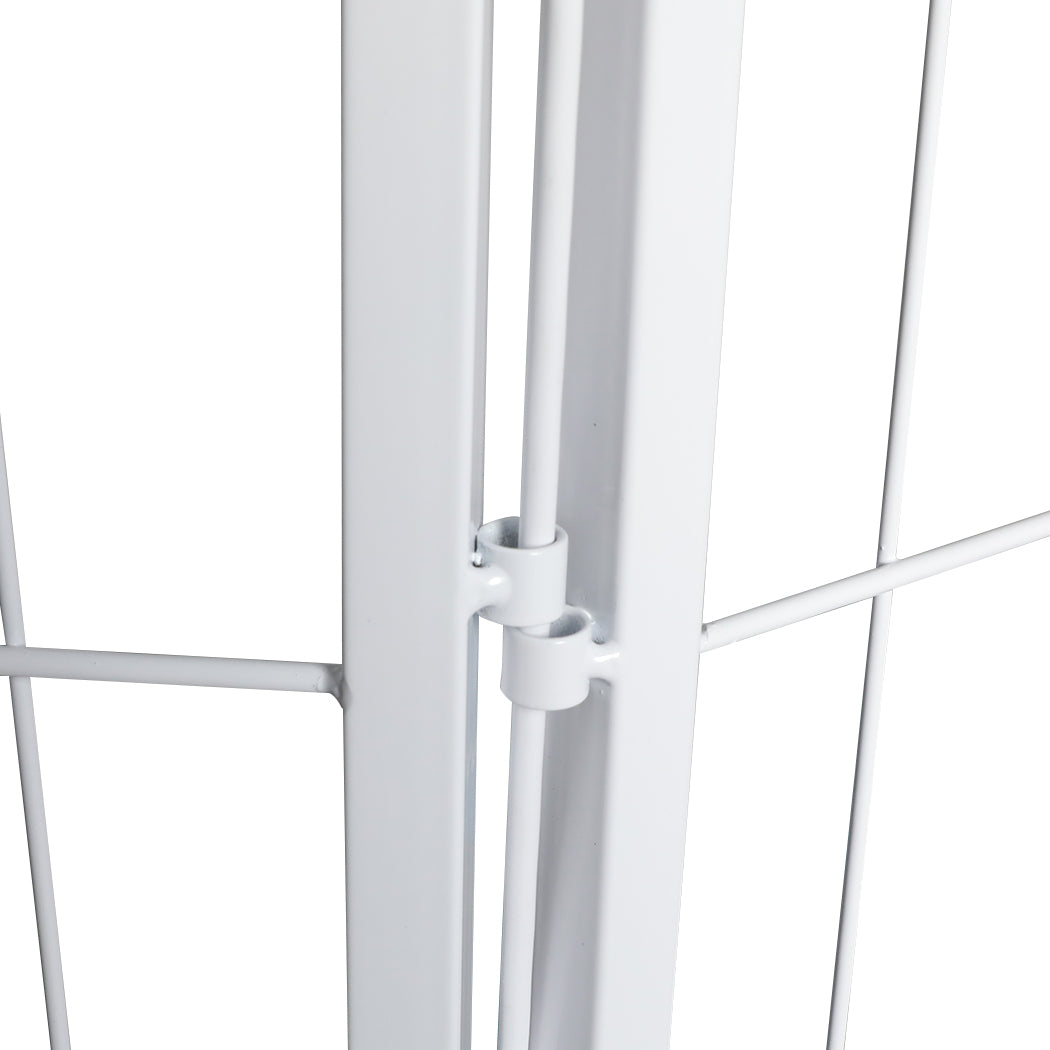 PaWz 8 Panel 40'' Pet Dog Playpen Puppy White 2.5kg Venison-1973193828089335813