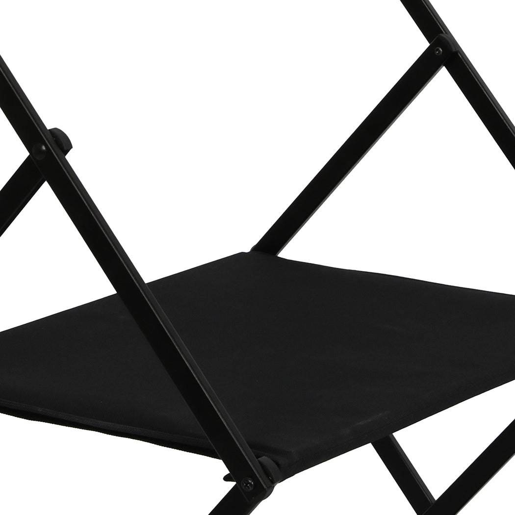 Levede Foldable Camping Storage Shelves 2 Layer with Hooks Black-1954802657151553541