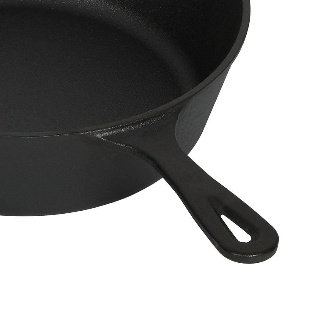 Toque Cast Iron Skillet Set 3-in-1 with Dutch Oven Lid-1973194189445402629