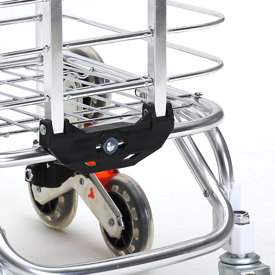 Foldable Shopping Cart Trolley Basket-1954802730480570373
