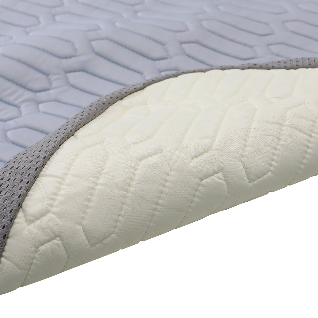 DreamZ Latex Cooling Bed Sheet Set Fitted 2PCS KS King Single-1954802917924016130