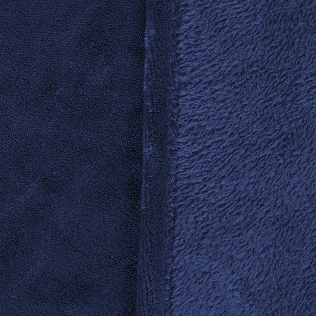 DreamZ 320GSM 220x240cm Ultra Soft Mink Navy Queen-1954802937544970245
