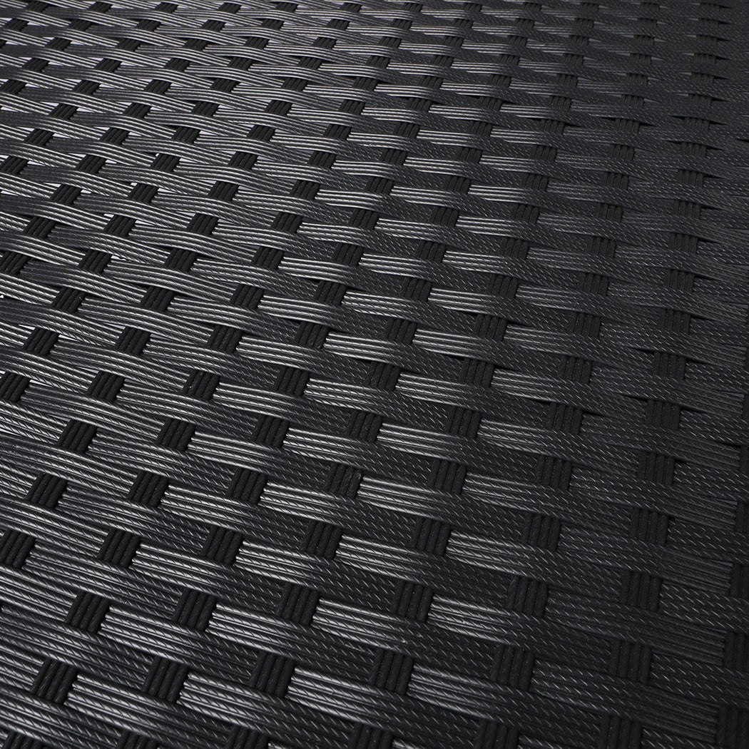 Levede Sun Lounger Wicker Lounge Outdoor Grey-1954802878652747781