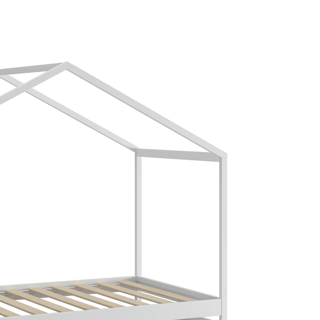 Levede Bed Frame Wooden Single Timber White-1919892912007680005