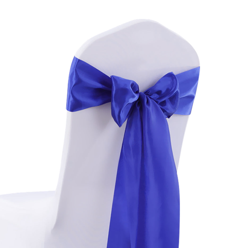 20x Satin Chair Sashes Covers Wedding Navy-1954802694048845829