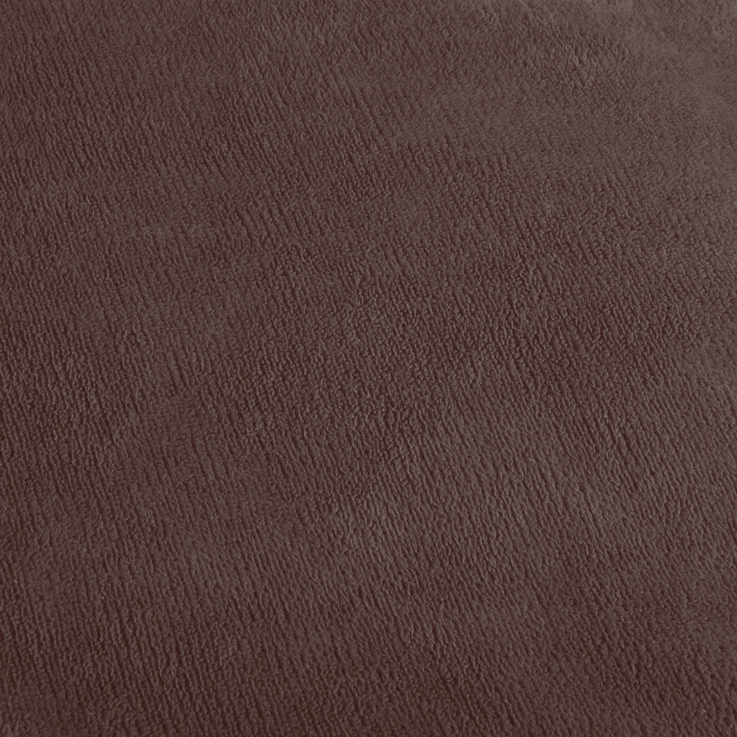 Two-sided Bed Quilt Cover Flannel Bedding Taupe Double-1910113191585779717