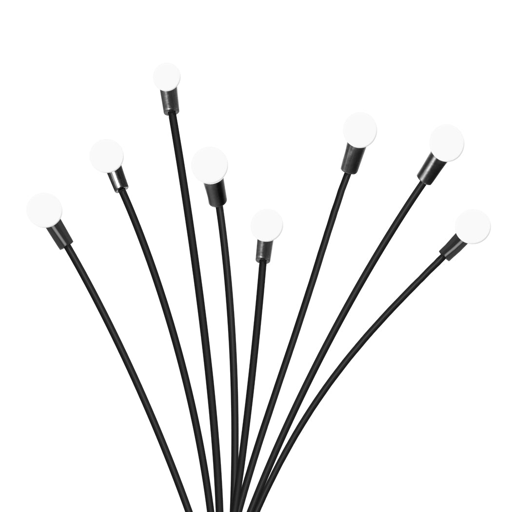 Firfly Solar Lawn Lights 8 LED Outdoor Black-1910112867357691909