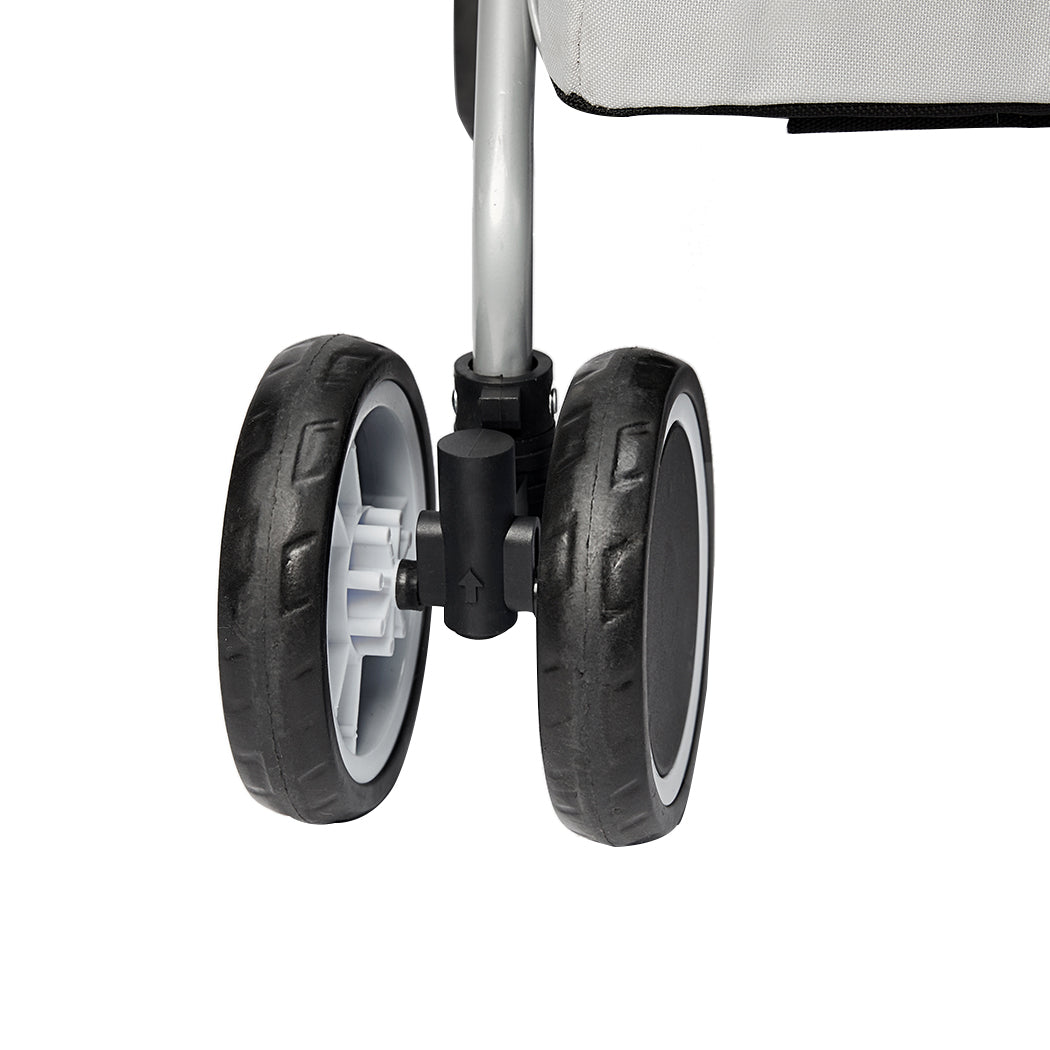 PaWz Pet Stroller Dog Cat Cage Carrier Grey-1954802513085599749