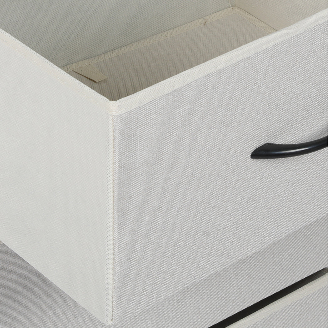 Levede Storage Cabinet Tower Chest Beige-1954802981799071749