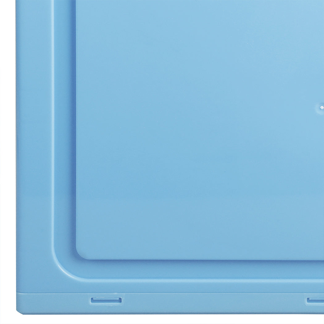 Stacked Sneaker Display Case Shoe Storage Blue-1954802601744797701