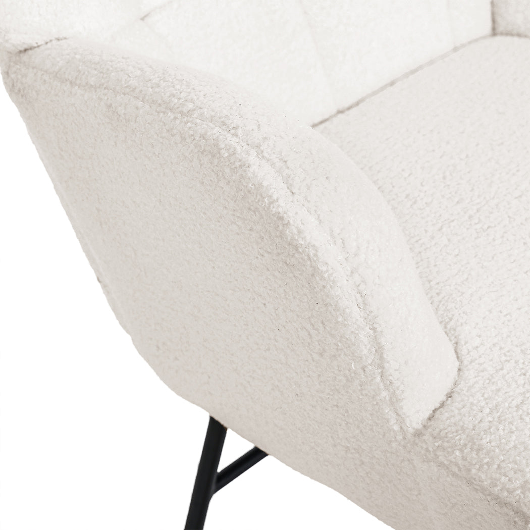 Levede Fleece Rocking Chair-1954802379476045829