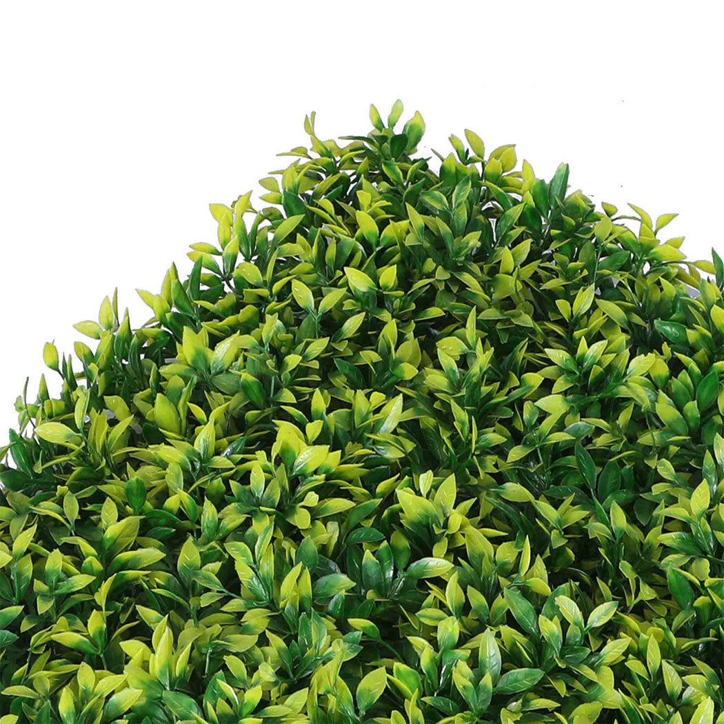 Marlow Artificial Boxwood Hedge Fence Green And Yellow-1910112529183543301