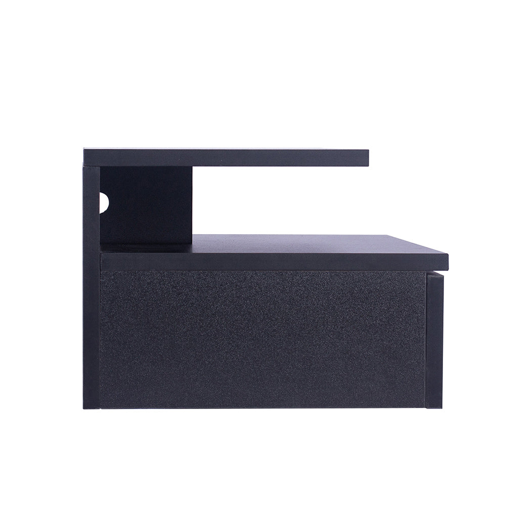 Levede 2x Bedside Tables Side Table Black-1954802716459012101