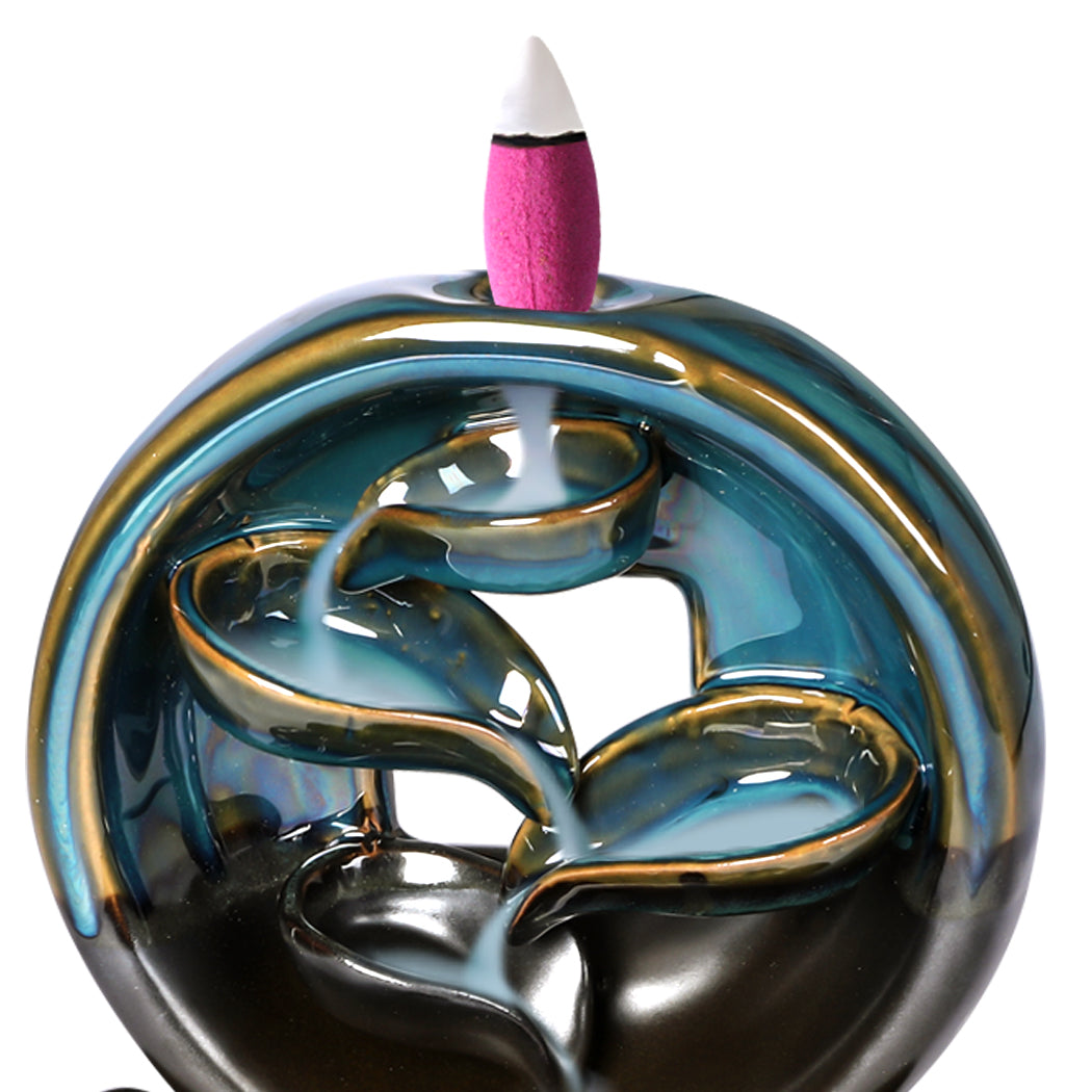 Incense Burner Rounded Waterfall Smoke-1910113078066941957