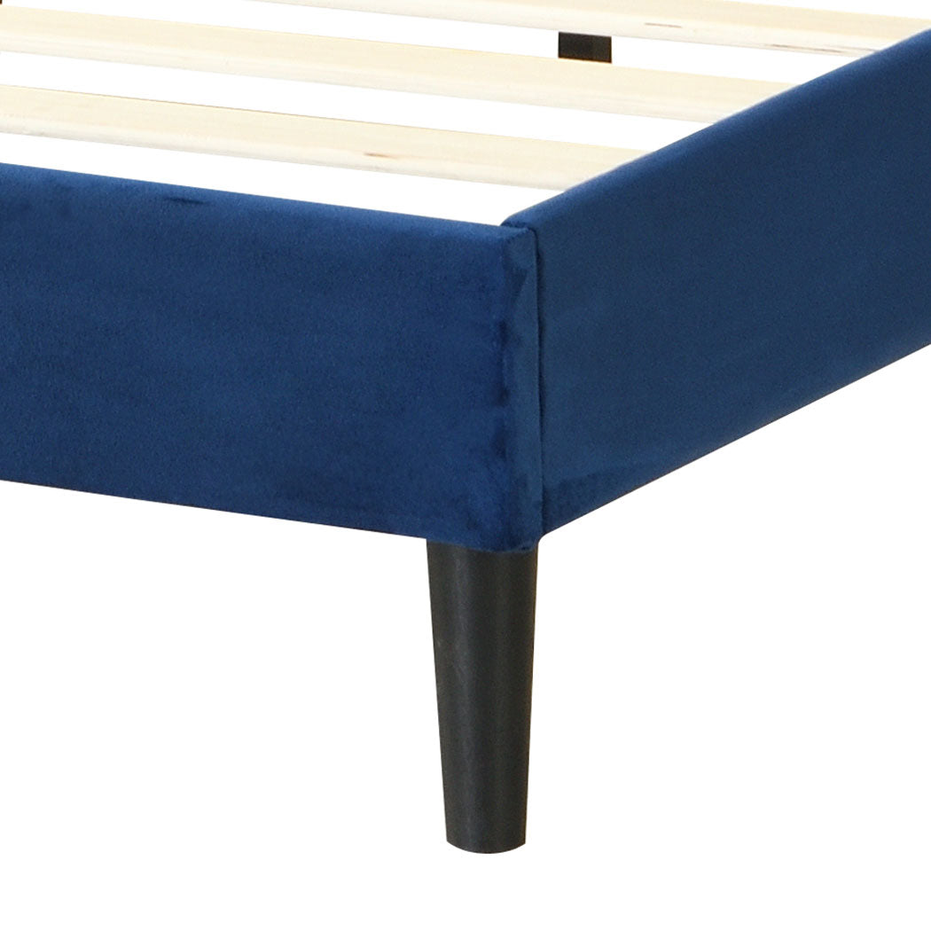 Levede Bed Frame Double Size Mattress Blue-1954802929831645189