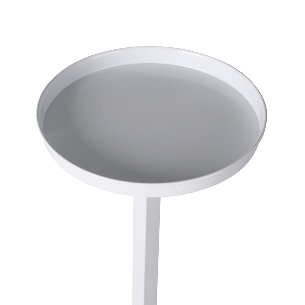 Levede Plant Stand Outdoor Indoor Flower White Large-1919892859163643909