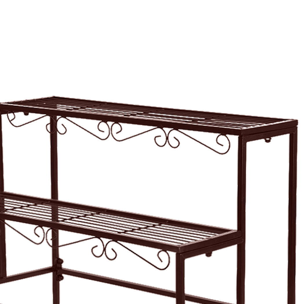 Levede Plant Stand 3 Tier Rectangle-1954802658560839685