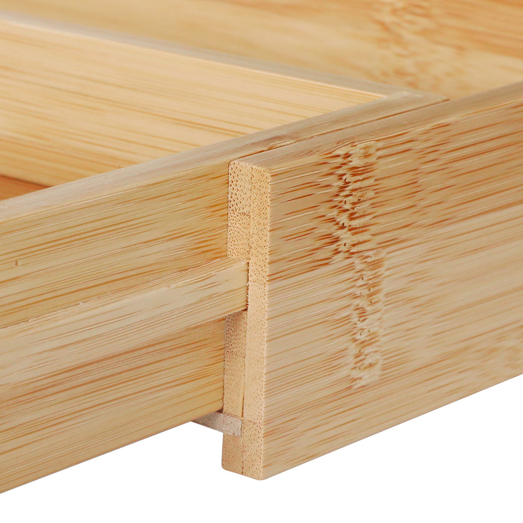Toque Bamboo Expandable Kitchen Drawer Organizer Storage-1973193600950996997