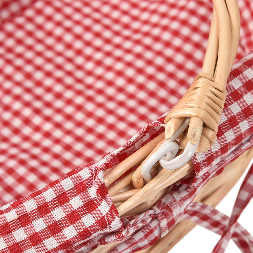 Picnic Basket Baskets Outdoor Deluxe-1910112332739121157