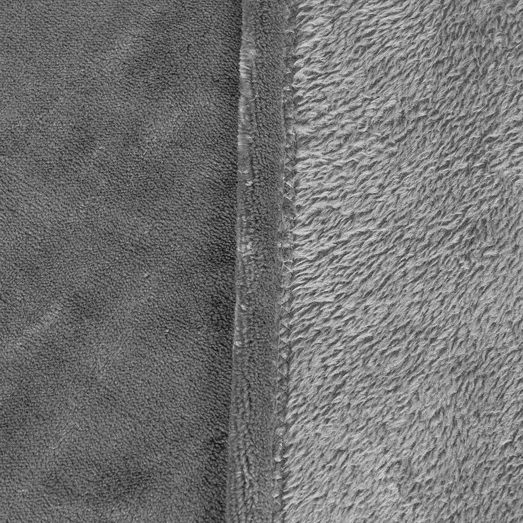 DreamZ 320GSM 220x160cm Ultra Soft Mink Silver Single-1954802939310772229