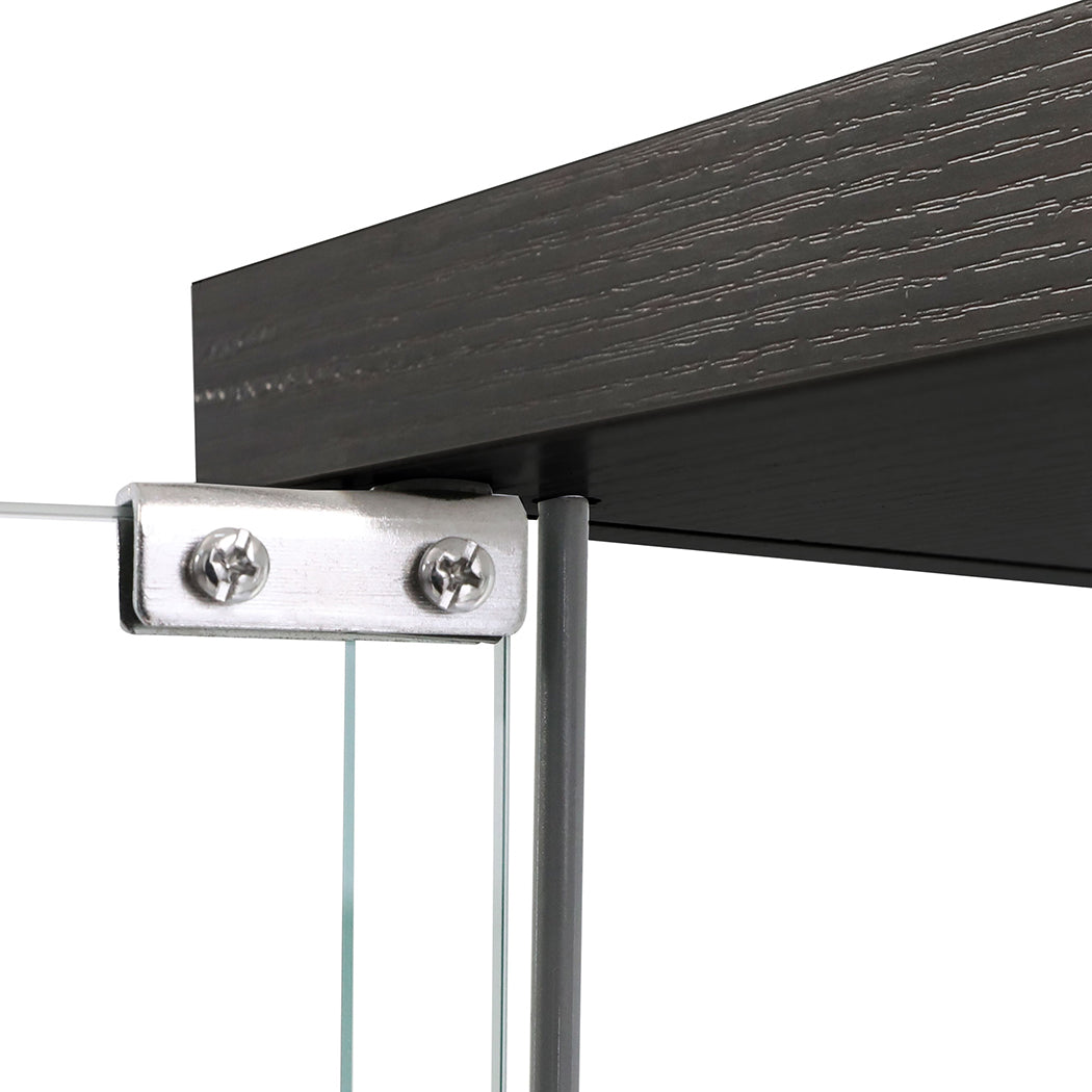 164cm Glass Display Cabinet 2 Doors-1954802343254036485