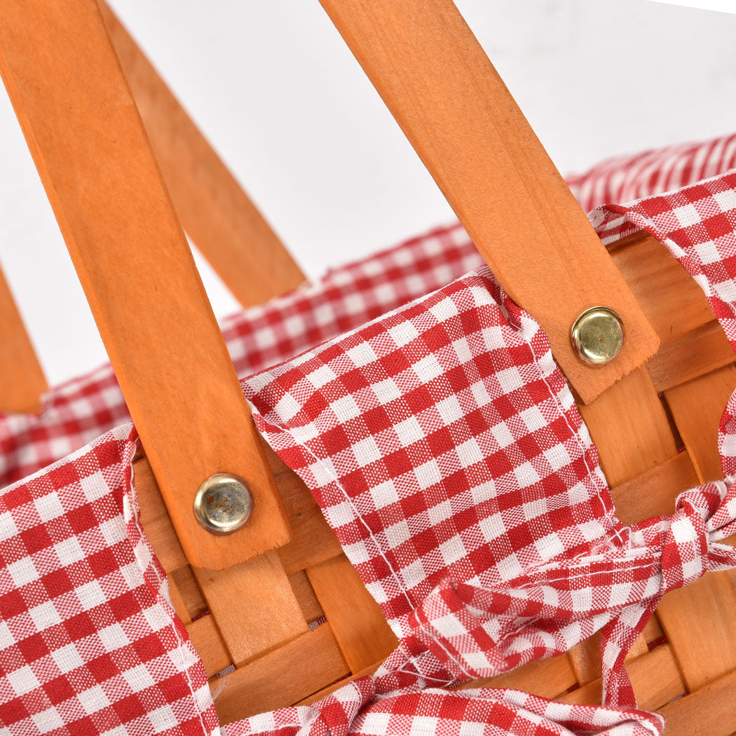 Picnic Basket Outdoor Baskets Deluxe-1954802336895471621