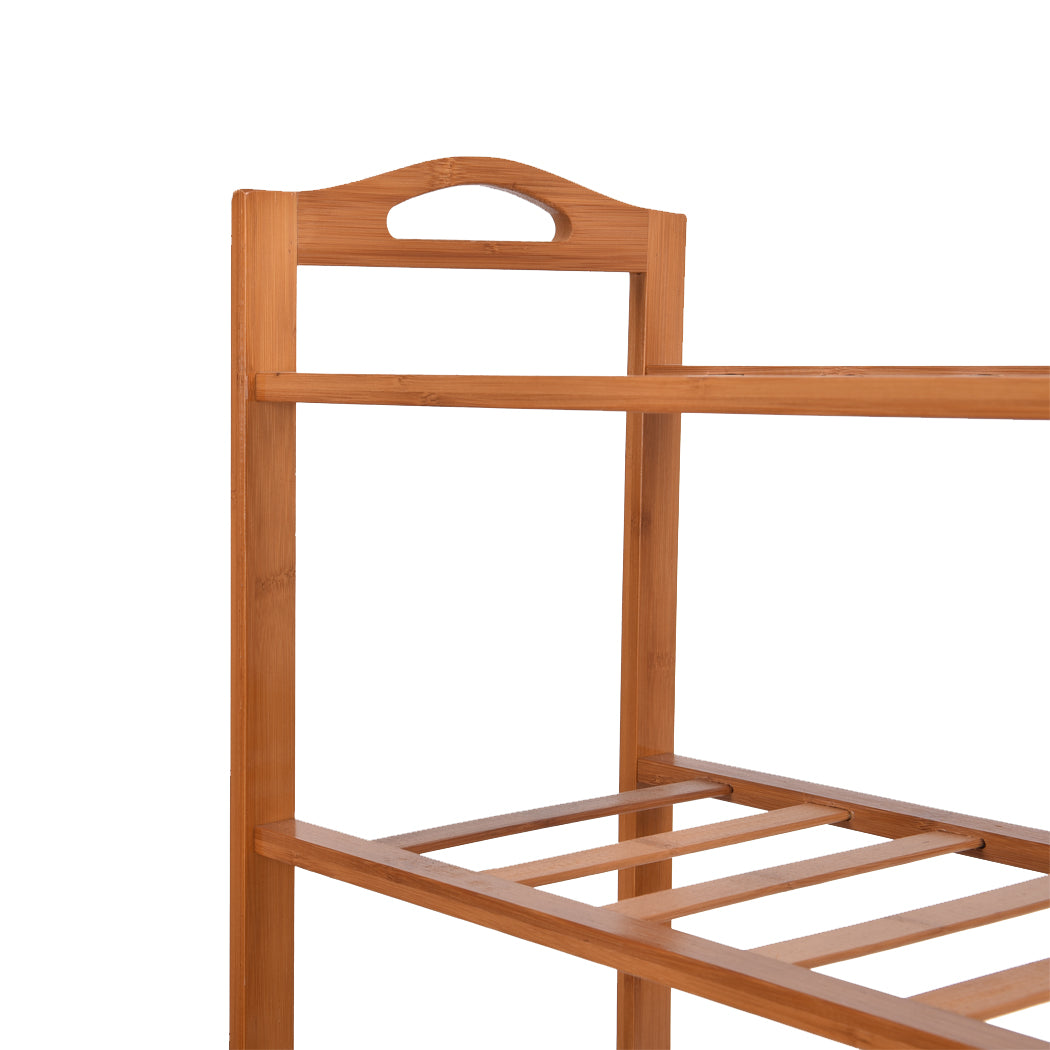 Levede 2x 4 Tier Bamboo Shoe Rack Shoes-1954802688583667717