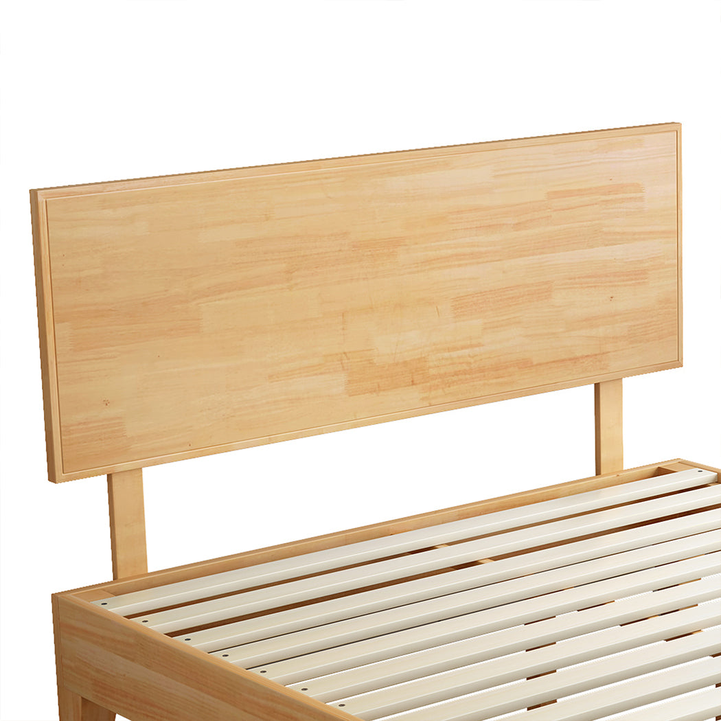 Levede Double Rubberwood Bed Frame-1910113212704100357