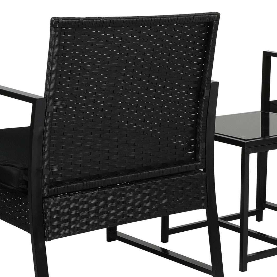 Levede 3 Pcs Outdoor Furniture Set Chair-1919892871520063493