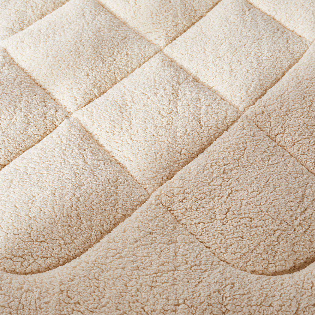 DreamZ Mattress Topper 100% Wool Underlay Single-1954802863834271749