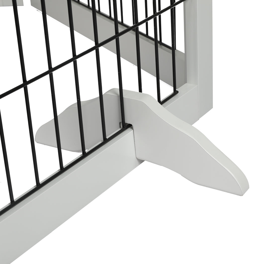 PaWz 6 Panels Pet Dog Playpen Puppy White-1954802560535760901