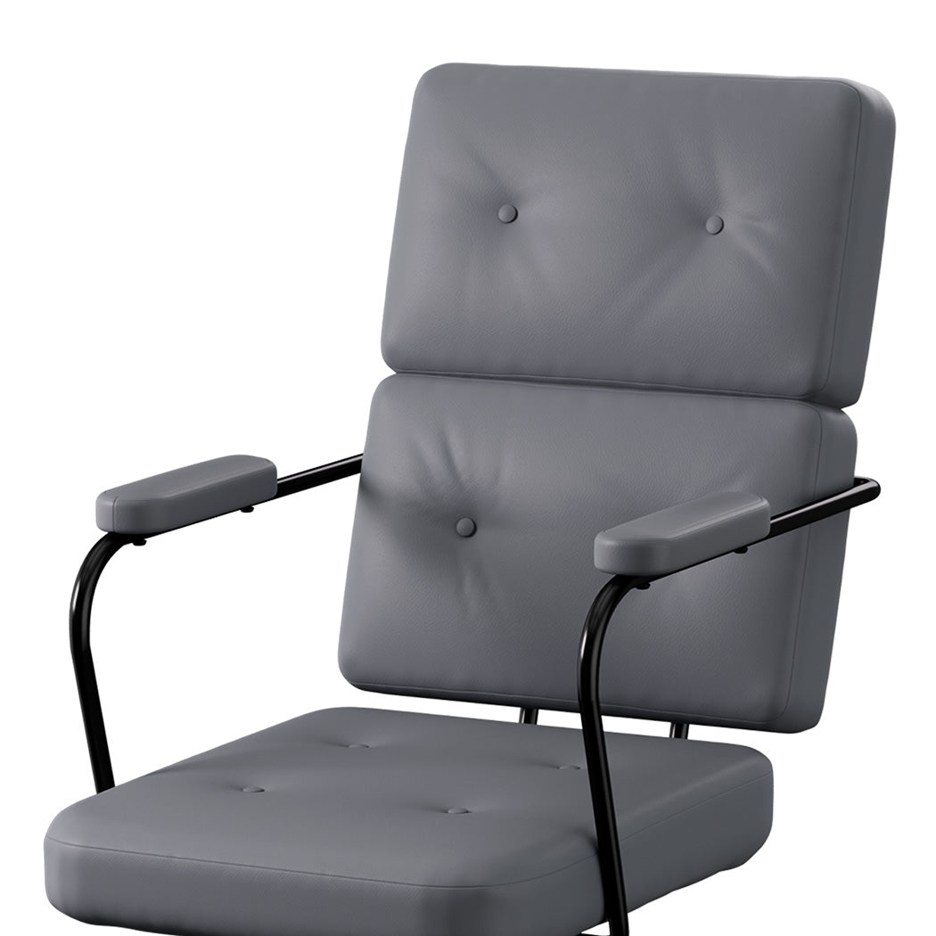 LEVEDE Ergonomic Office Chair Computer PU Grey-1954802475525607429