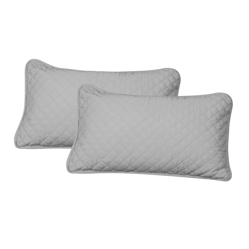DreamZ Bedspread Coverlet Set Quilted Grey King-1919892935881658373