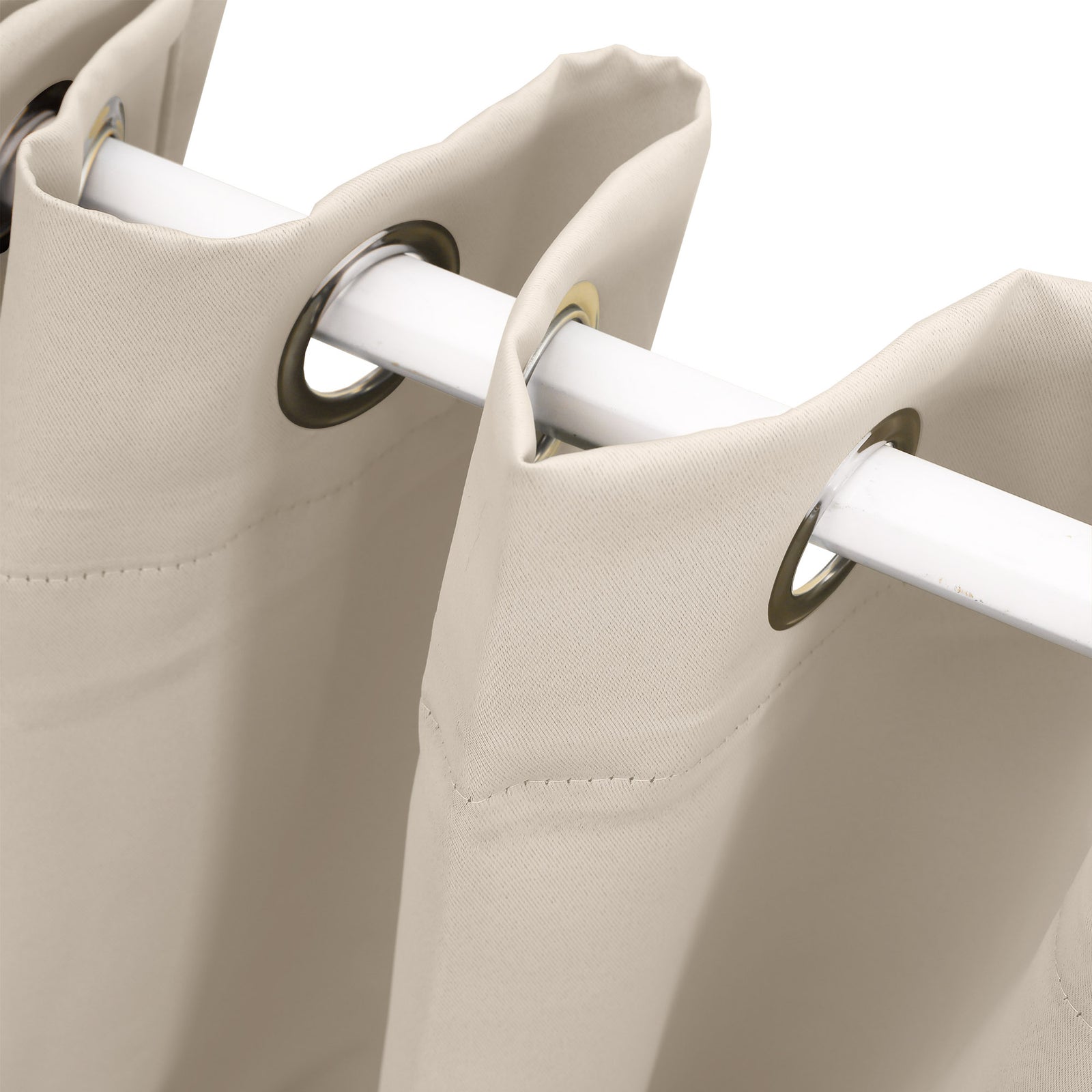 2x Blockout Curtains Panels 3 Layers Beige CD1003-132X213-GR-1954802970528976901