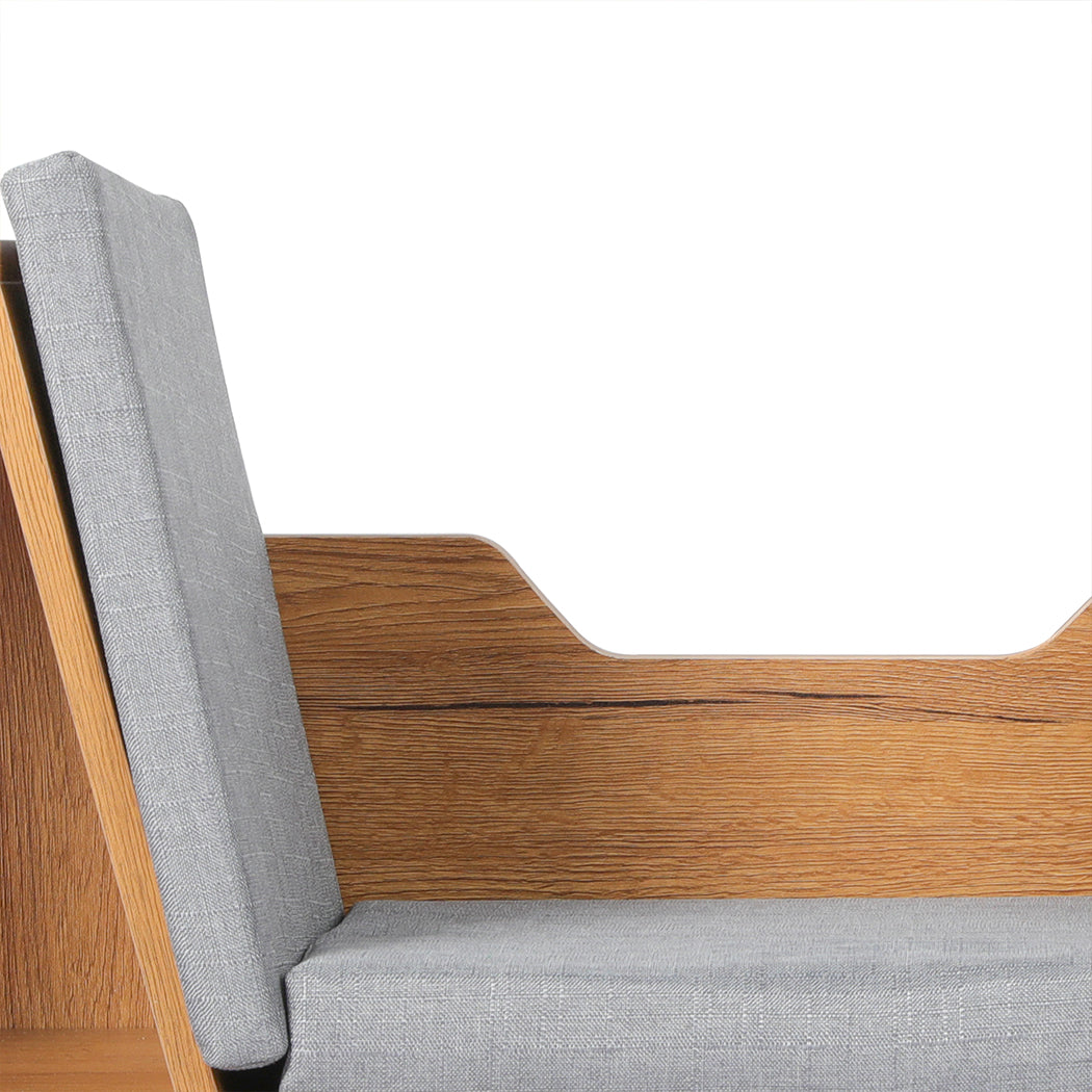 Levede Kids Bookcase Toys Box Shelf Brown-1954802614667448325