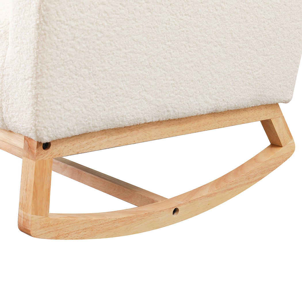 Levede Rocking Chair Ottoman Footrest With Side Pocket-1954802459419480069