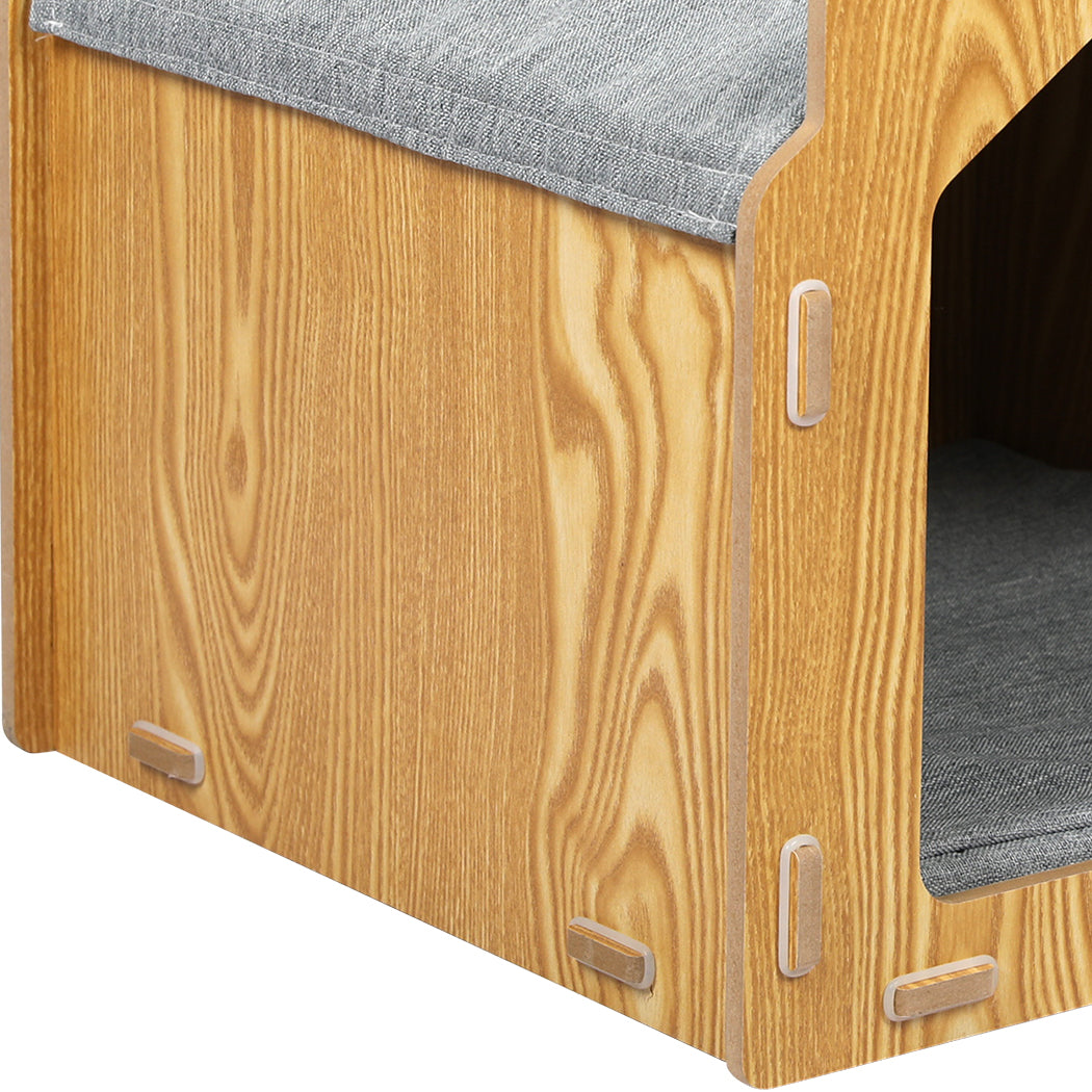 PaWz Wooden Pet House Cat Kennel Elevated-1919892827307905029