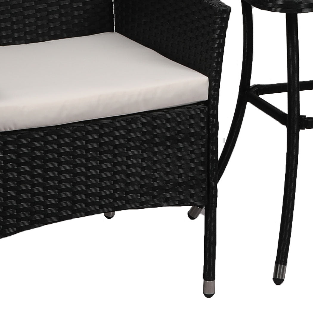 Levede 3 Pcs Outdoor Furniture Setting-1919892871188713477