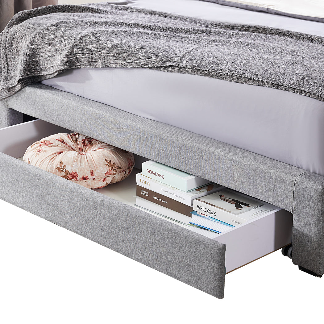 Levede Storage Bed Frame Queen Size-1919892910757777413
