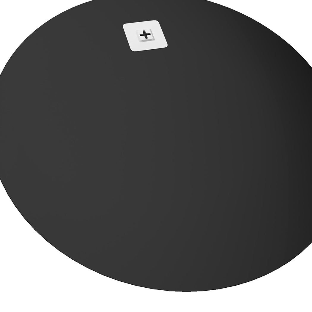 Yezi 50cm Round Wall Mirror Frameless Tempered Glass-1973193573570580485