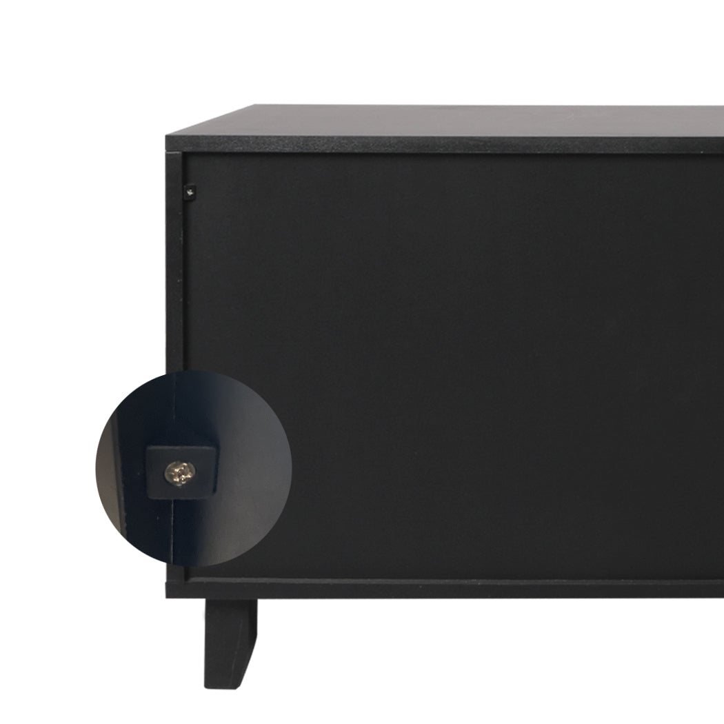 PaWz Enclosed Cat Litter Cabinet Box Black-1954802551970992133