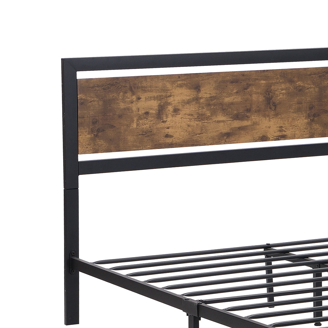 Levede Industrial Bed Frame Double Mattress-1954802935523315717