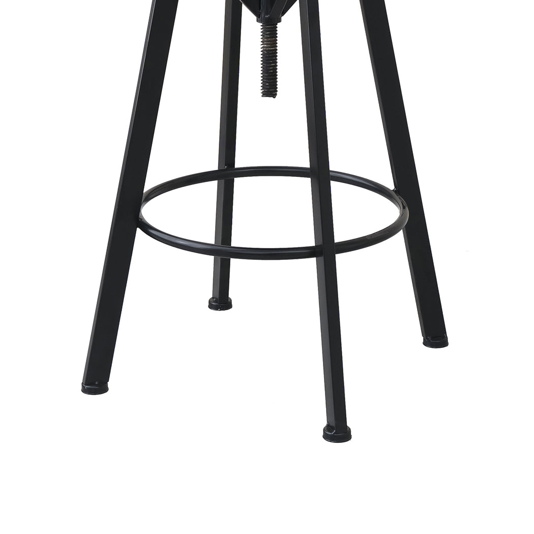 Levede 2x Bar Stool Industrial Adjustable-1973193551646953477