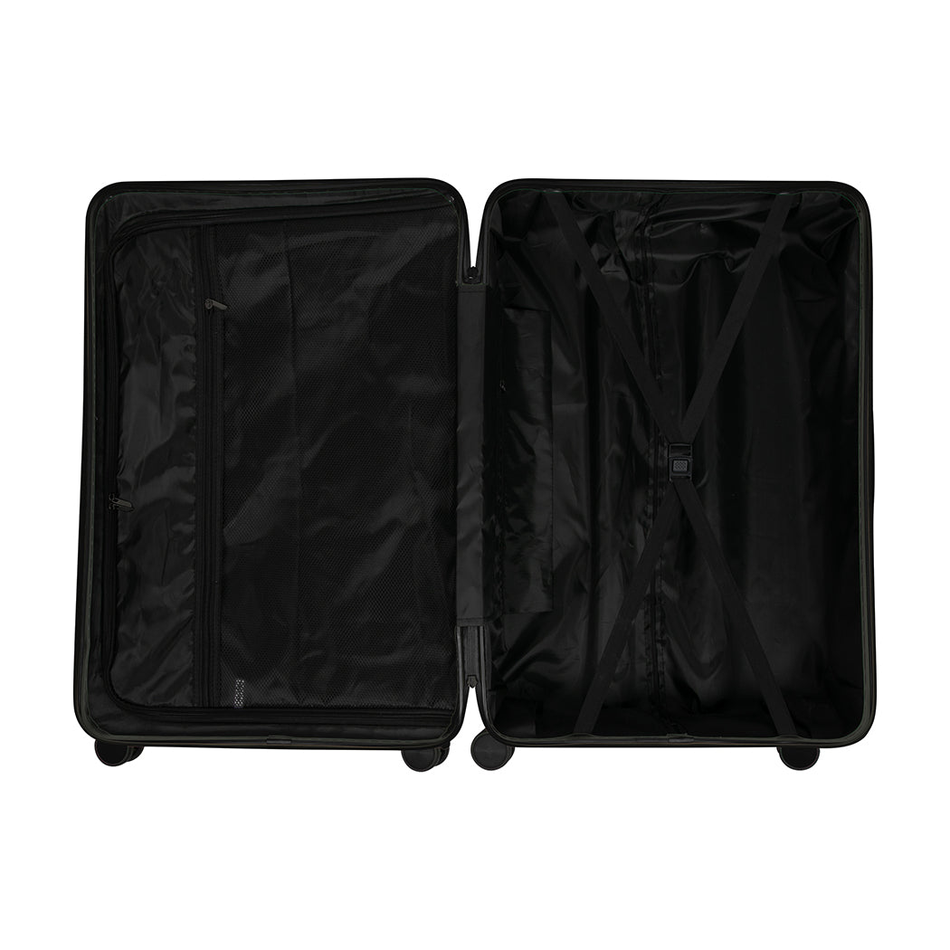 Slimbridge Luggage Suitcase Trolley Black 2pc 14"+20"-1910112844318380037