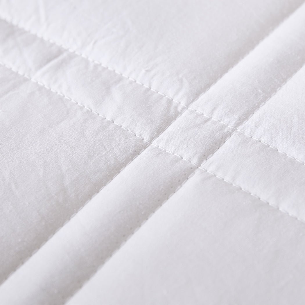 Dreamz Weighted Blanket Summer Cotton White Double 7KG-1910113225647722501