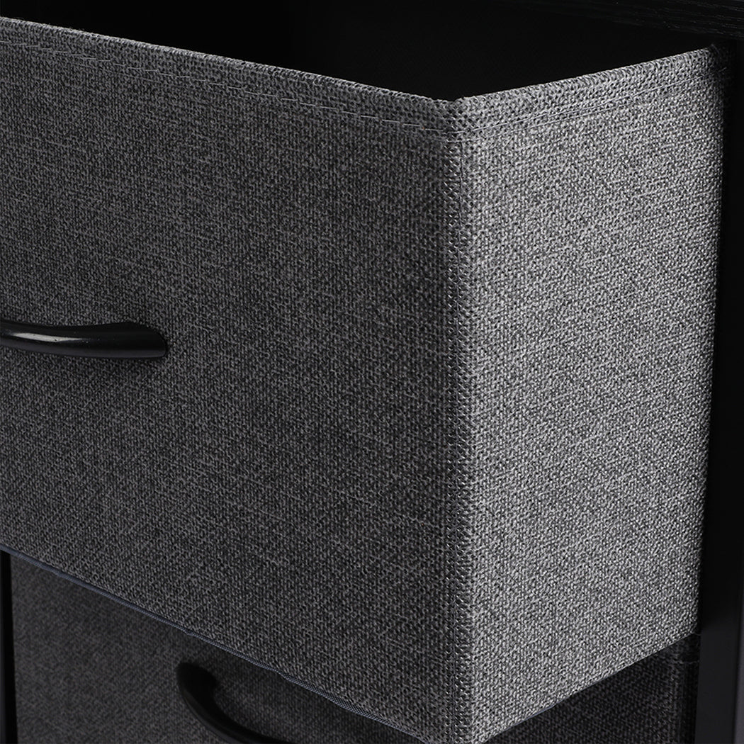 Levede Storage Cabinet Tower Chest Dark Grey-1954802991836041221