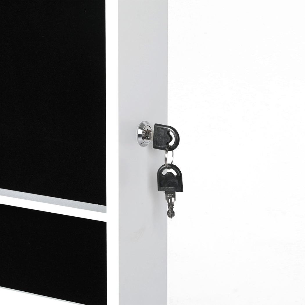 Levede Mirror Jewellery Cabinet Touch-1917016724222382085