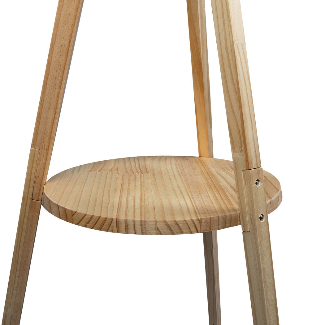 EMITTO Tripod Floor Lamp with Shelf-1910112866753712133