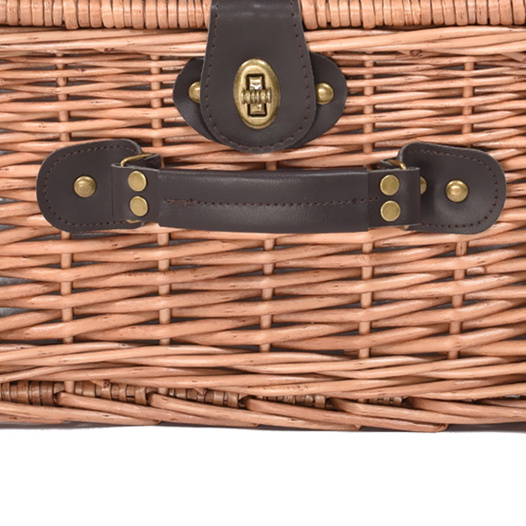 2 Person Picnic Basket Baskets Set Outdoor-1954802336719310853