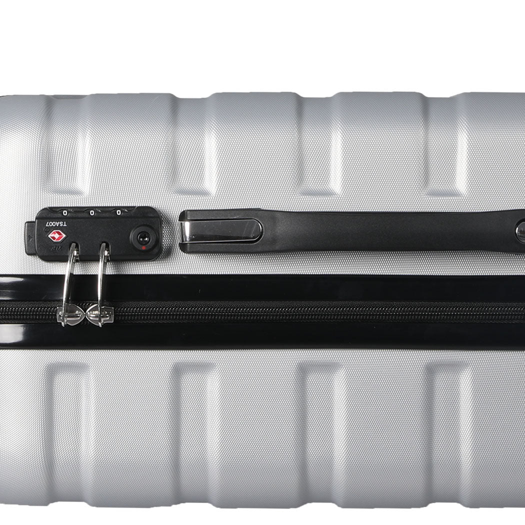 Slimbridge 20" Carry On Luggage Case Silver 20 inch-1910112836454060037